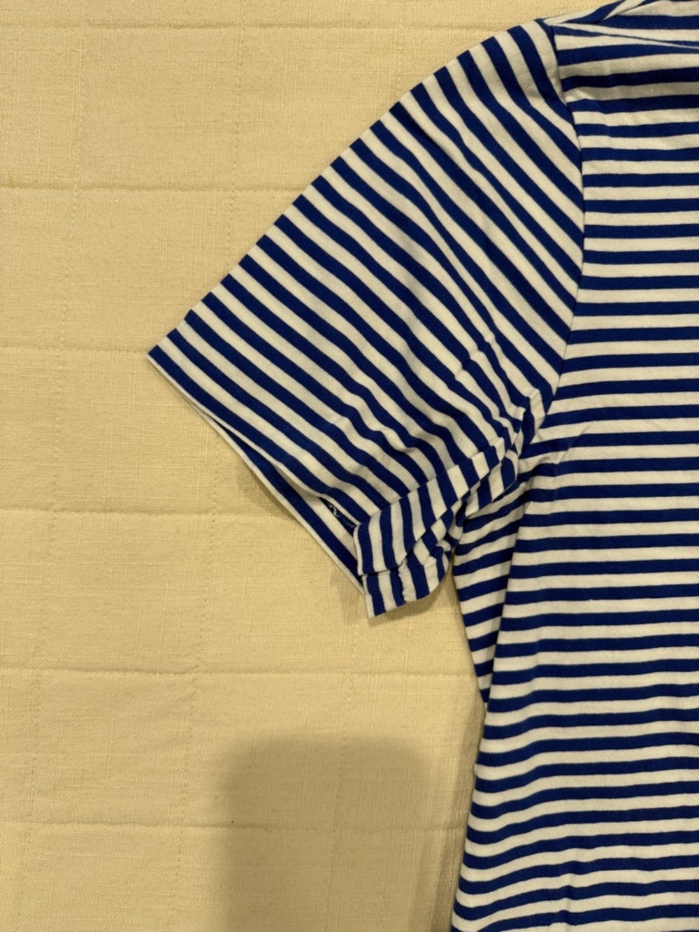 Polo by Ralph Lauren Blue & White Striped V-Neck Tee with Red Pony - Picture 7 of 10